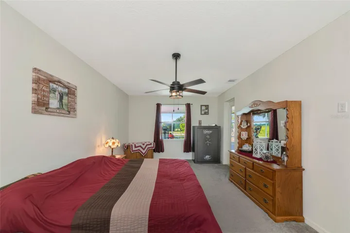 Primary bedroom with 2 walk in closets