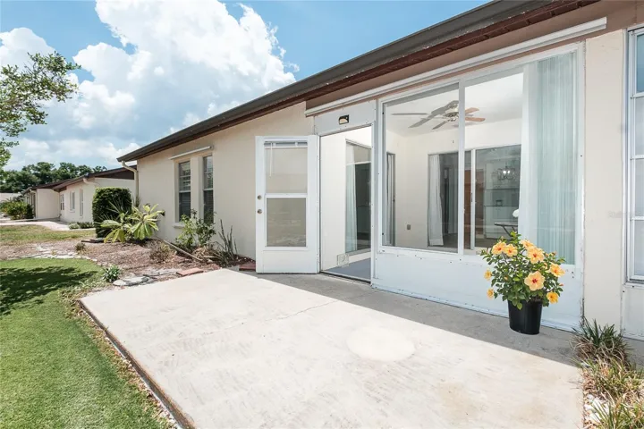 Patio for fresh air and relaxing!