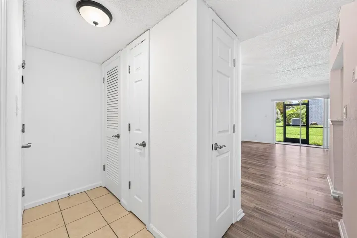 Foyer, closet space.