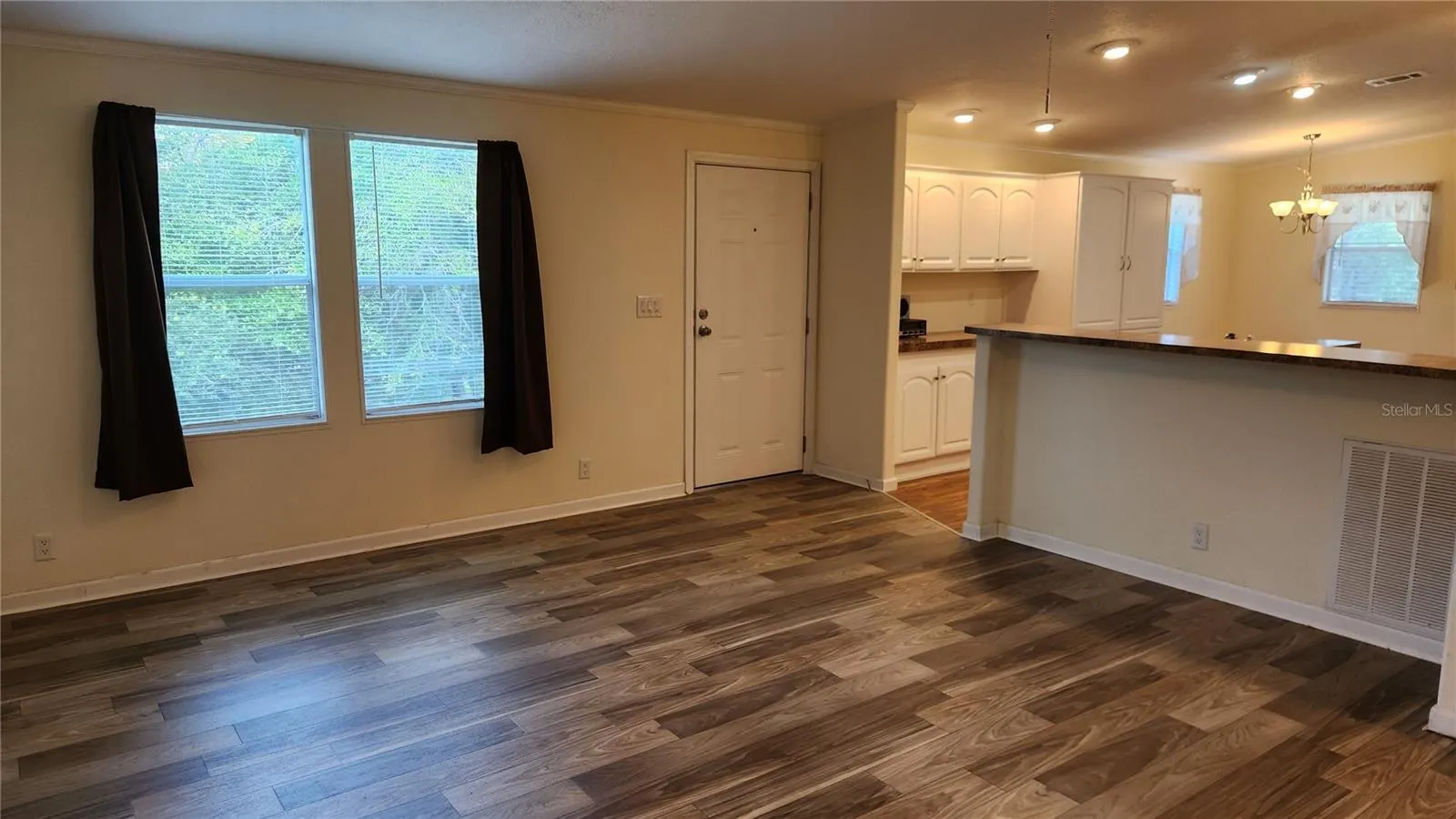 Living Room and Breakfast Bar