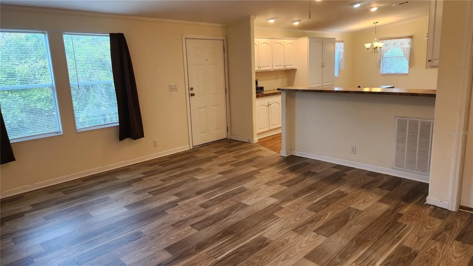 Living Room and Breakfast Bar