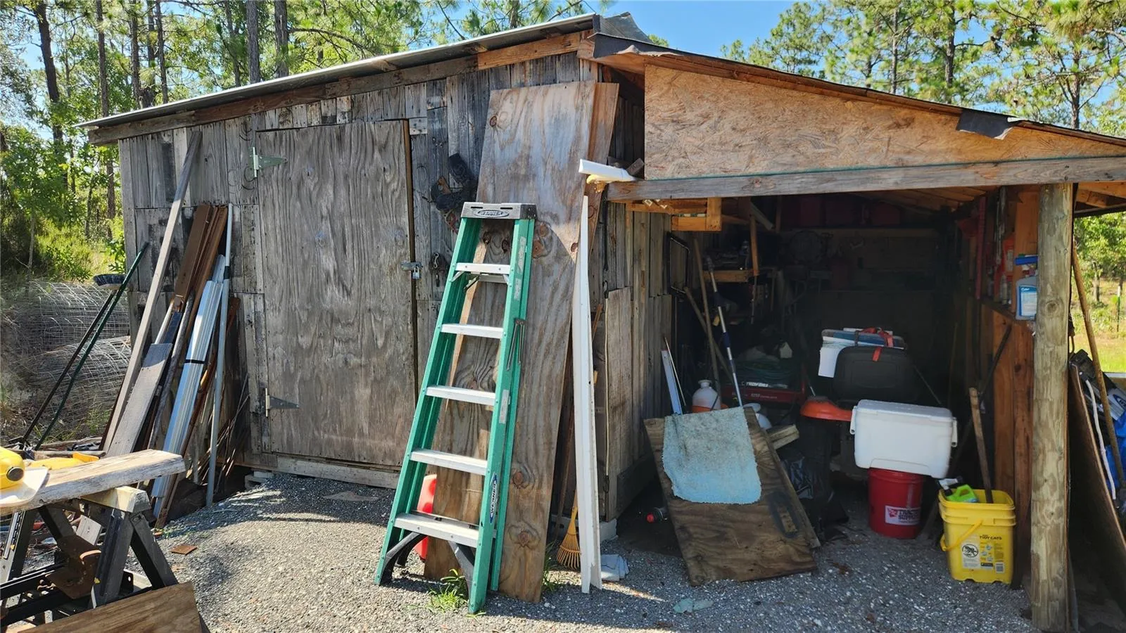 Shed with Lean-To