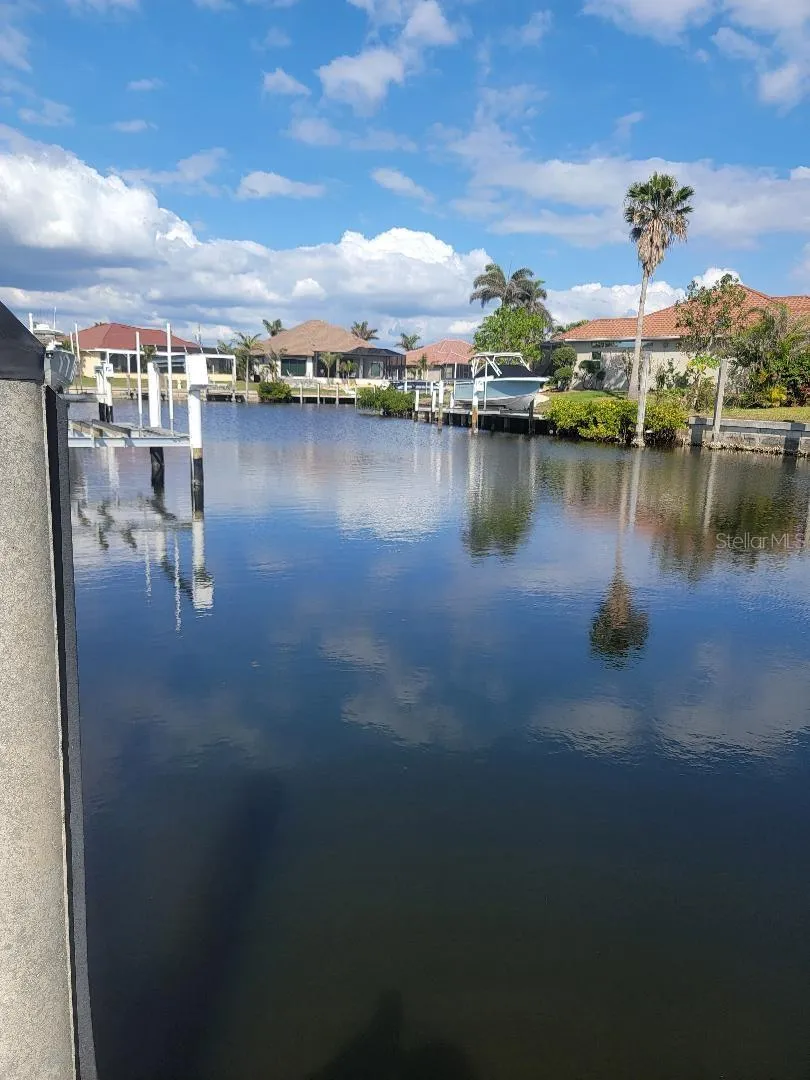 View of Canal from the 30 ft concrete dock