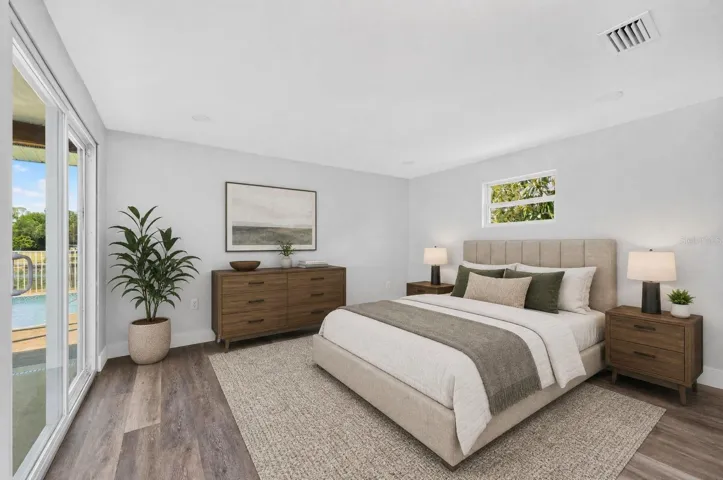 Primary Bedroom with Furniture