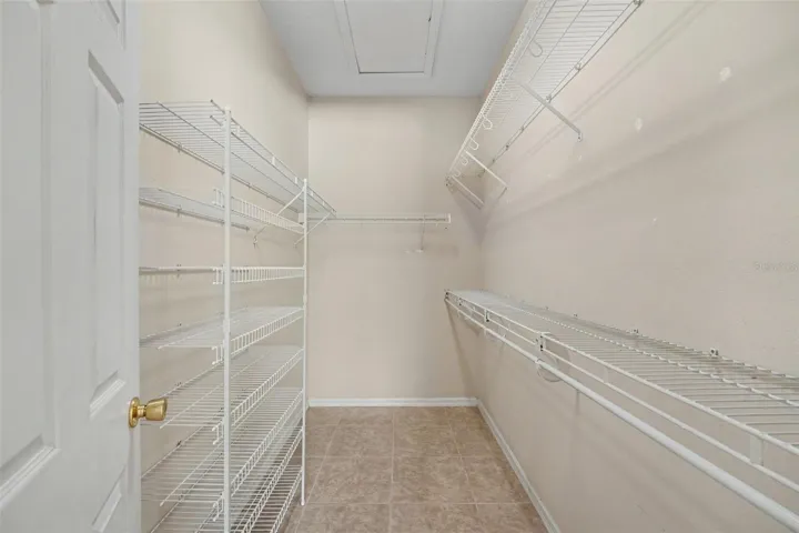 Primary walk-in closet