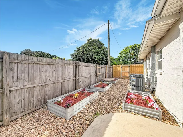 Raised Garden beds / left side of home