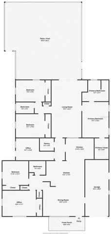 Floor plan with exact measurements