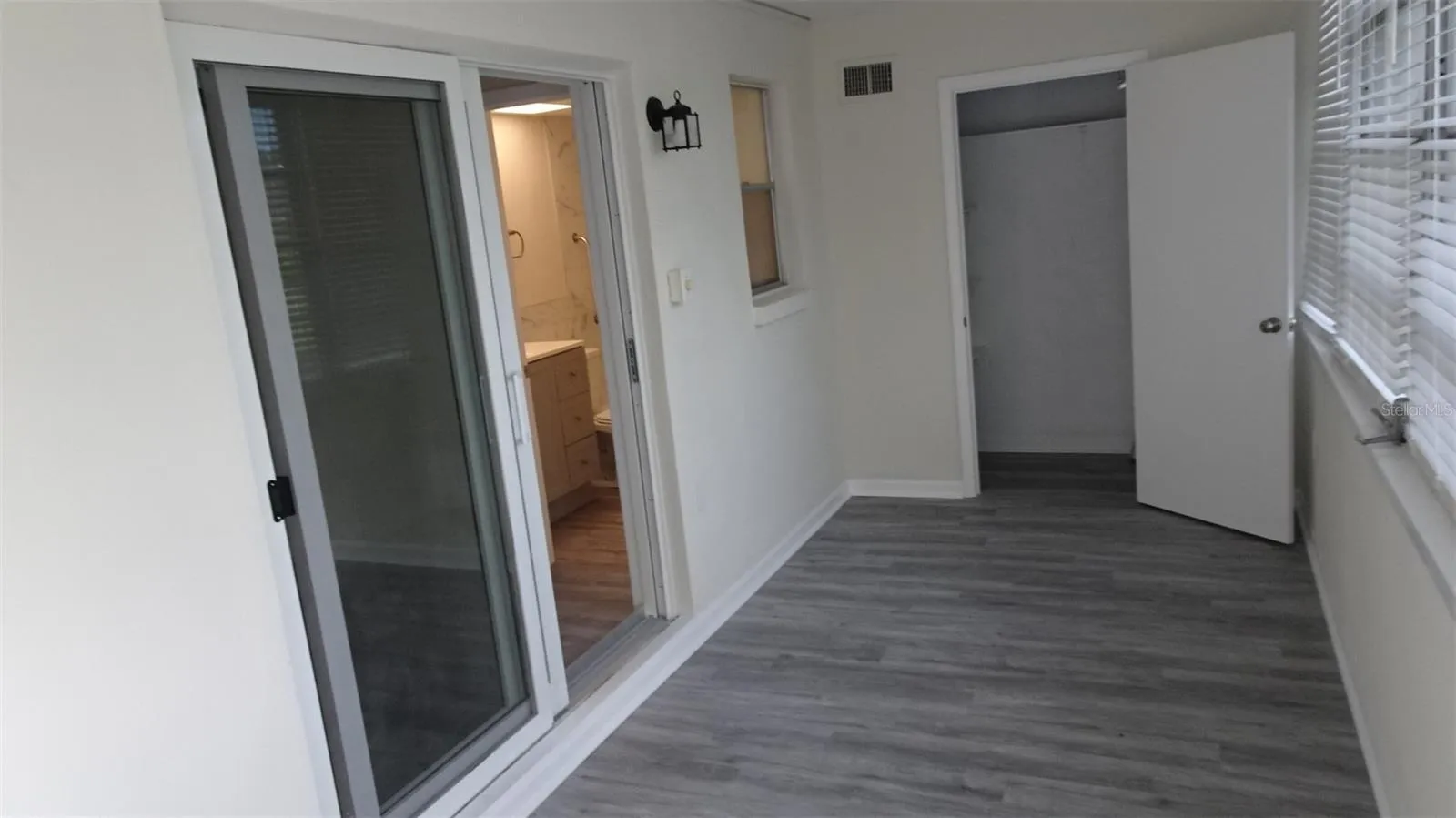 Florida room, sliders into master suite