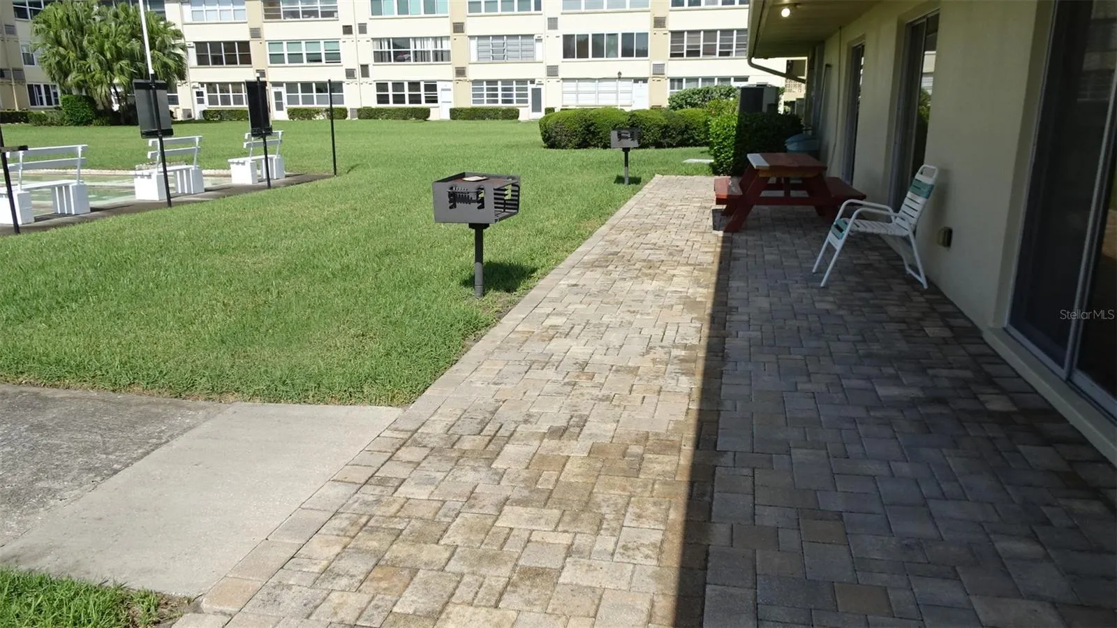 Opposite side of clubhouse, grills available.
