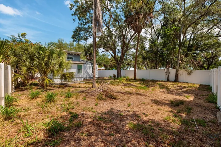 Backyard facing Salt Creek