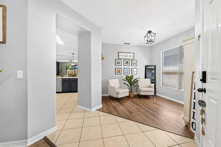 Light, bright foyer.
