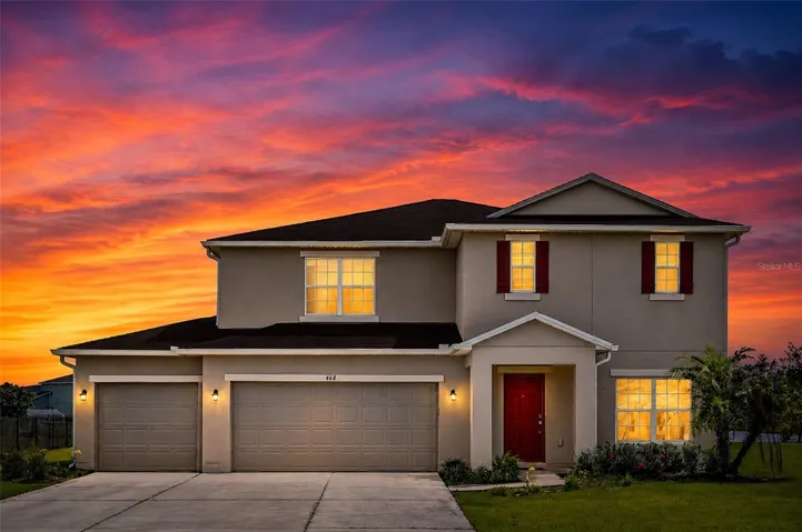 Twilight front of the House