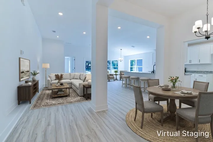 Virtually staged