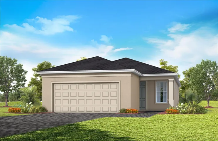 Exterior Design. Artistic rendering for this new construction home. Pictures are for illustrative purposes only. Elevations, colors and options may vary.