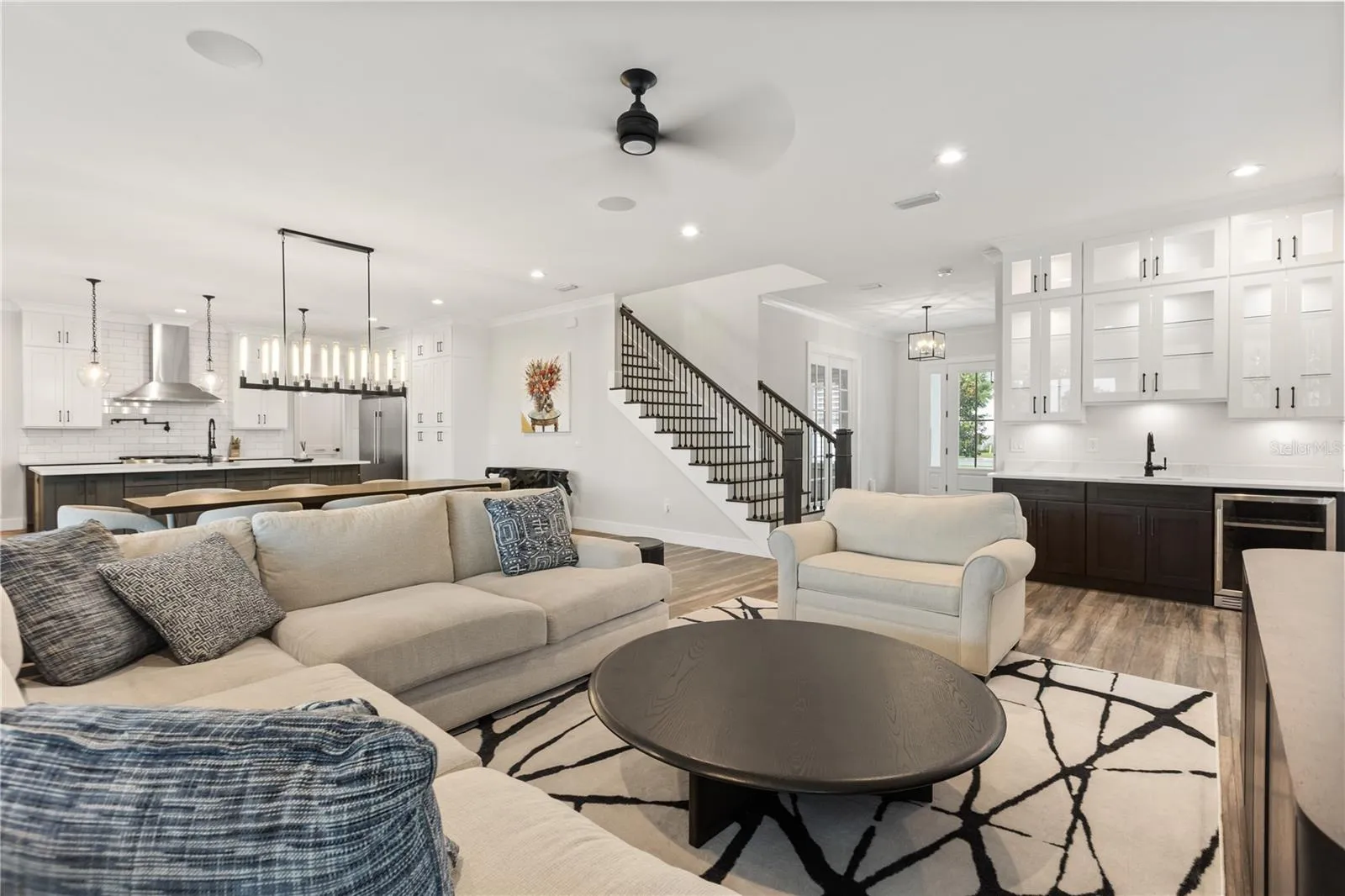 Home is designed for family and friends gatherings.