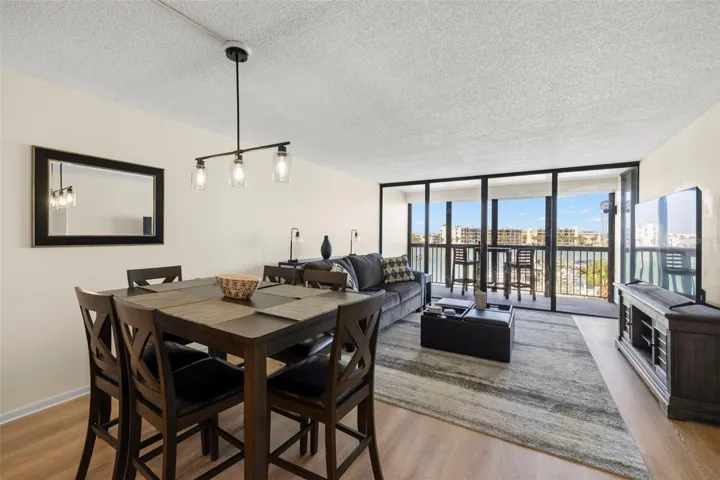 Dining and living area