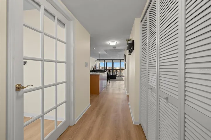 Entry with door to bonus room on the left