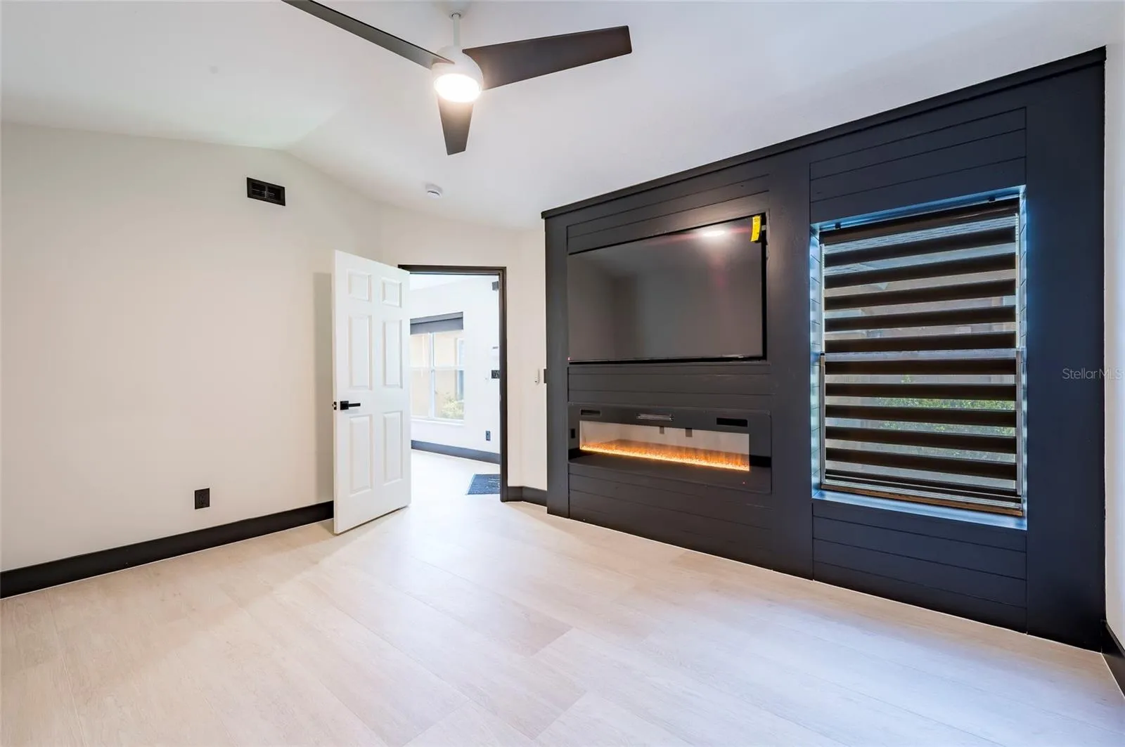 Primary view with TV/Fireplace Build