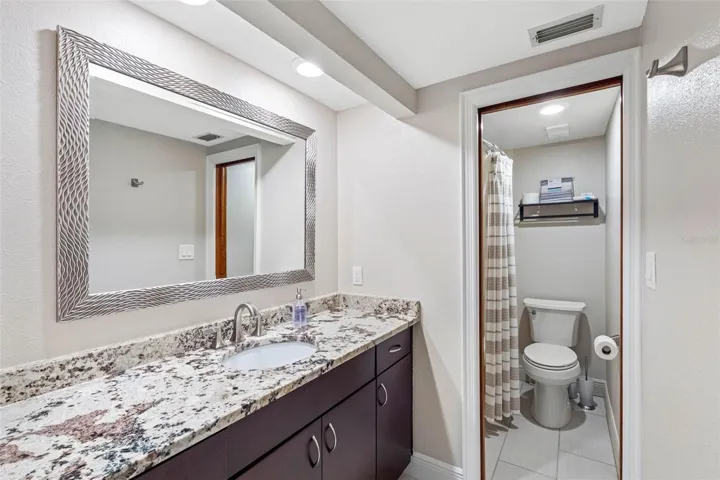 ... Second Floor Main Guest Bedroom Comes En- Suite with It's Private Bathroom. Floorplan Allows Your Guest To Have  Private Access From the 5th Floor if Needed.