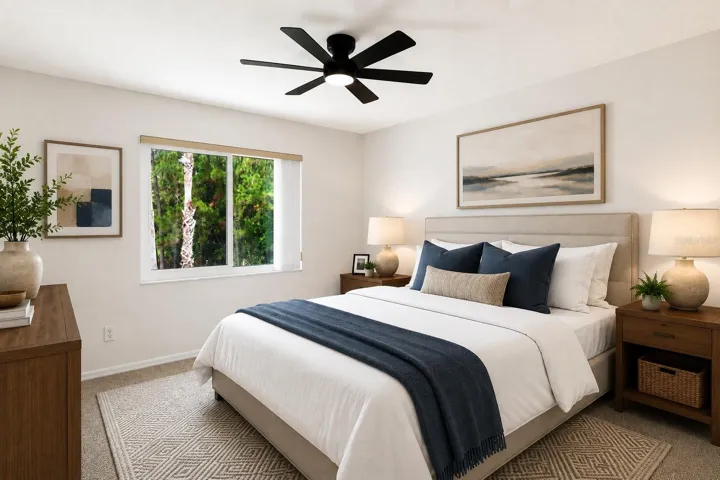 Virtually stage bedroom 3