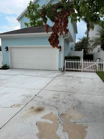 Two Car Garage and enough room to park two in the driveway