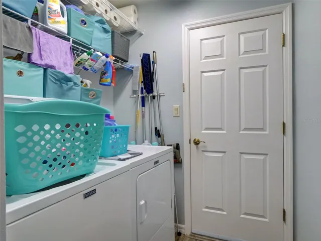 Organized Inside Laundry Room