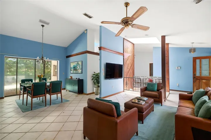 Virtually Staged Living Room / Dining Room