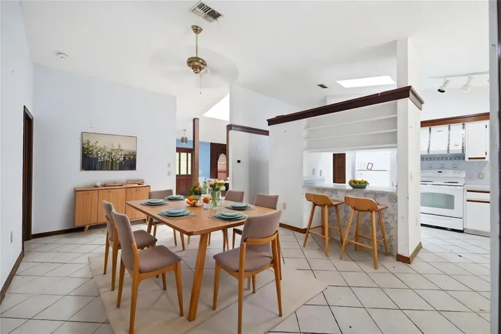 Virtually Staged Dining Area