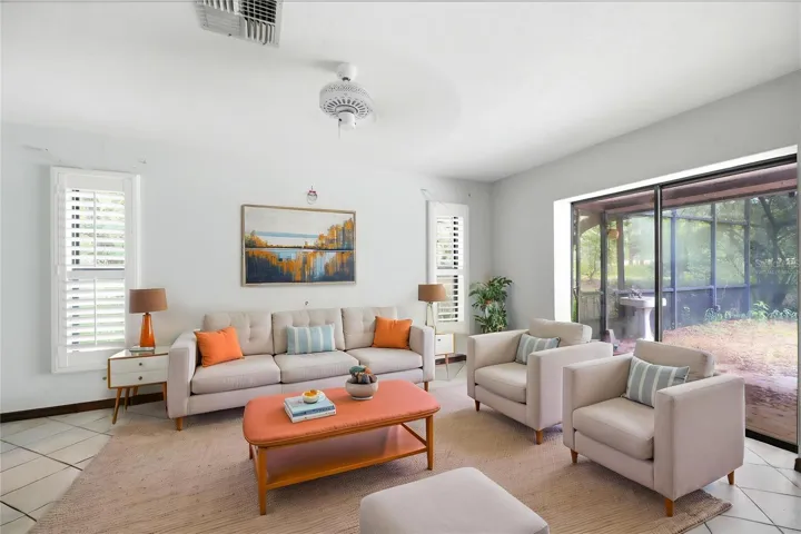 Virtually Staged Living Room
