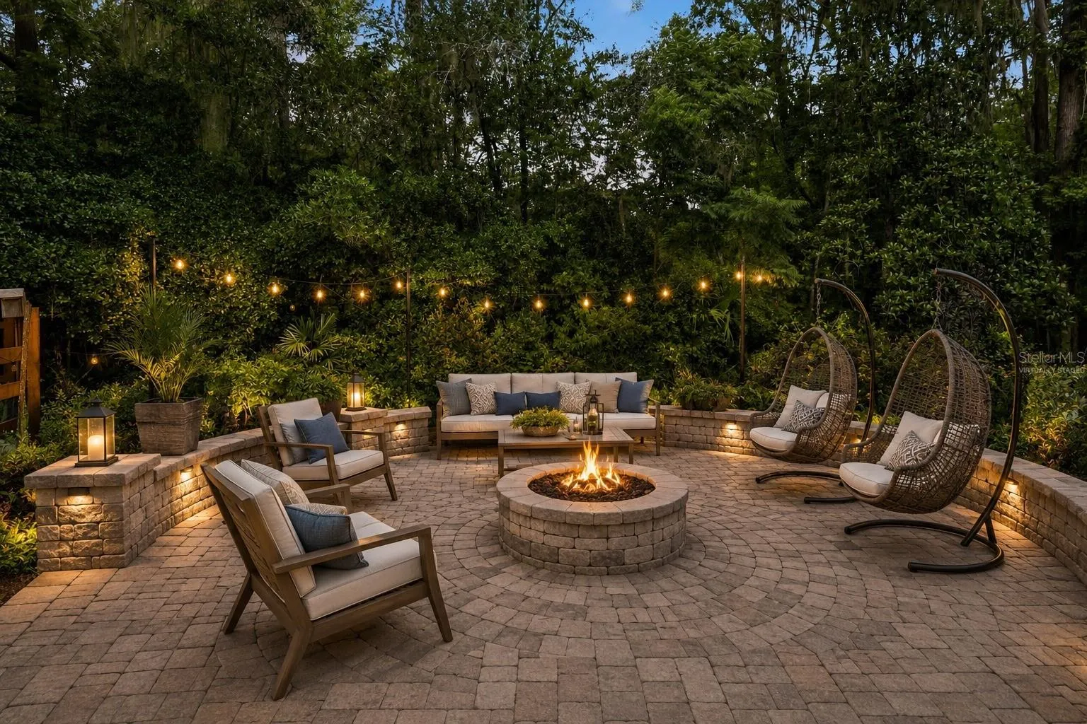 Virtually Staged Fire Pit