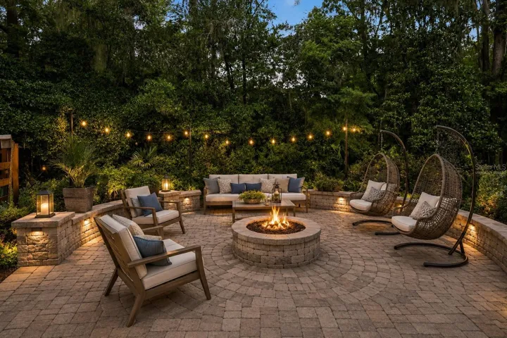 Virtually Staged Fire Pit