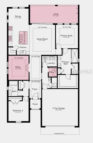 Additional Highlights Include: 10' ceilings, 8' interior doors, impact windows, powder room, and upgraded laminate flooring