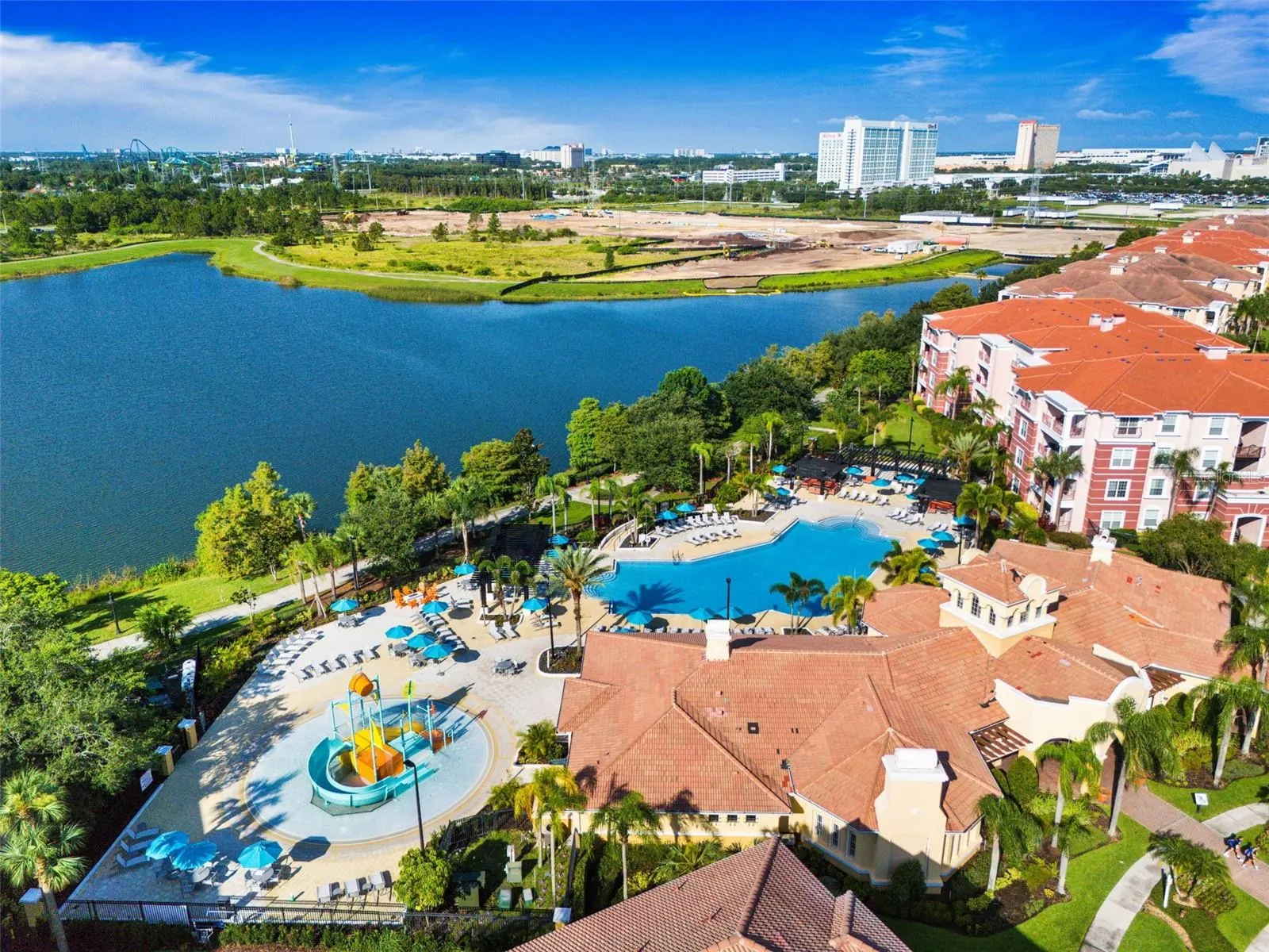 Pools by clubhouse