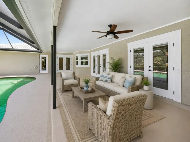 Virtually staged Lanai