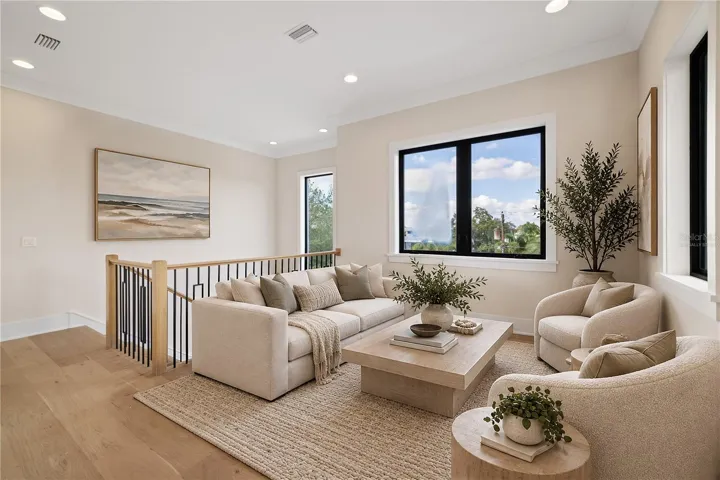 Upstairs loft, virtually staged