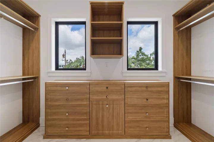 Primary closet