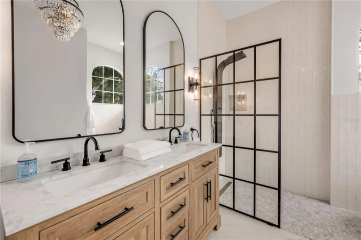 Primary bath with walk in shower