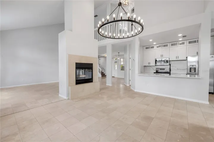 Dining area and kitchen