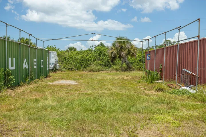shipping containers spaced 30’ apart