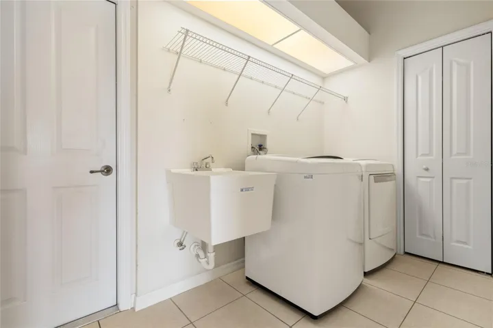 LAUNDRY ROOM WITH UTILITY SINK