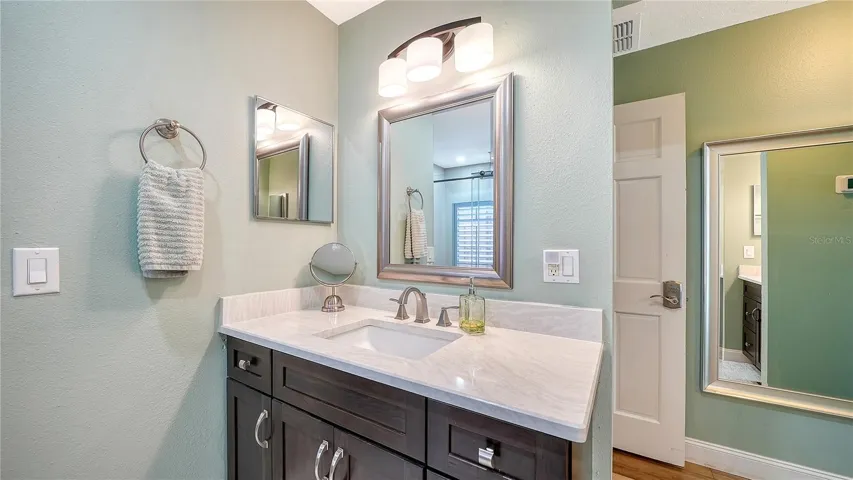 Primary bathroom.