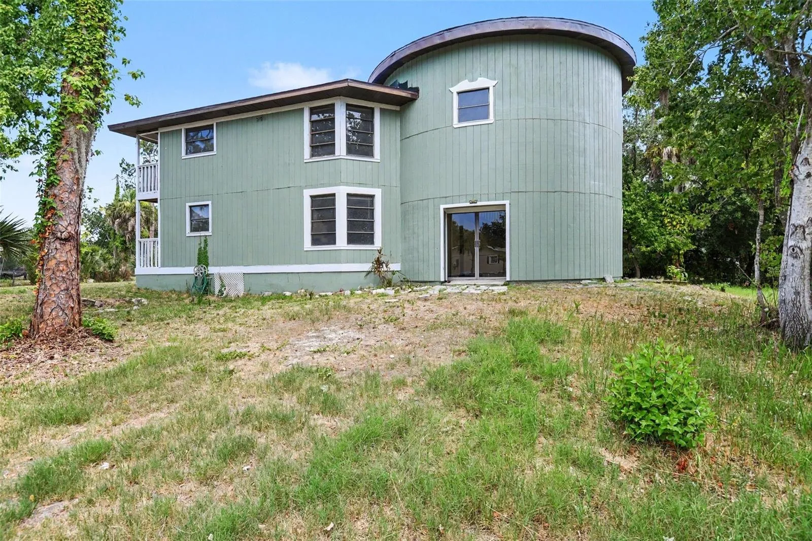 Back view of the property