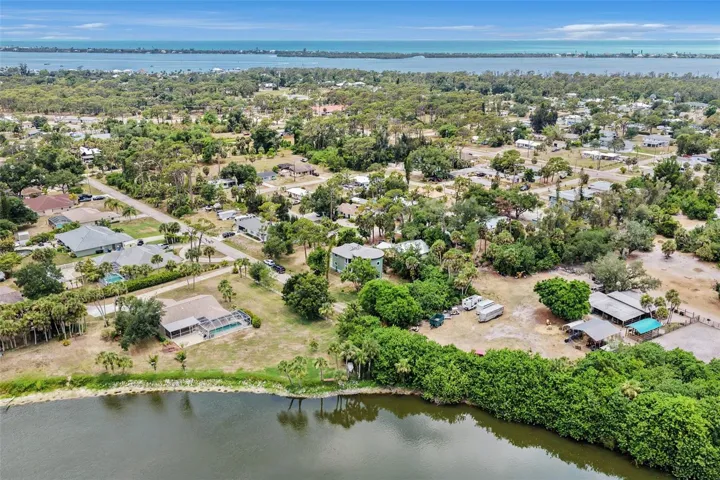 Aerial view in proximity to the Gulf
