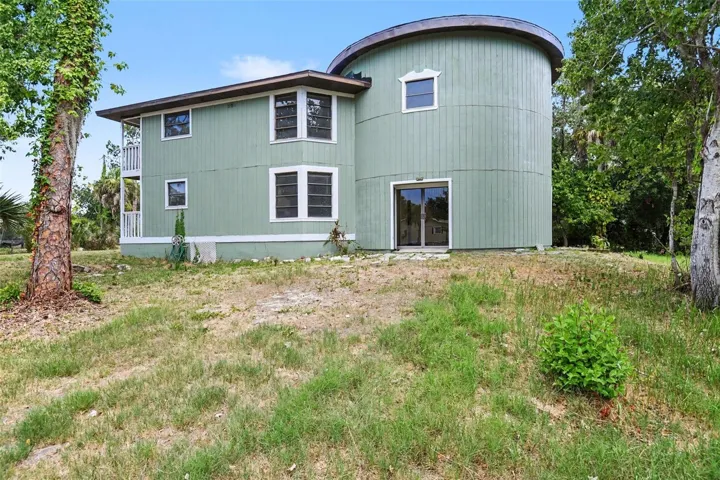 Back view of the property