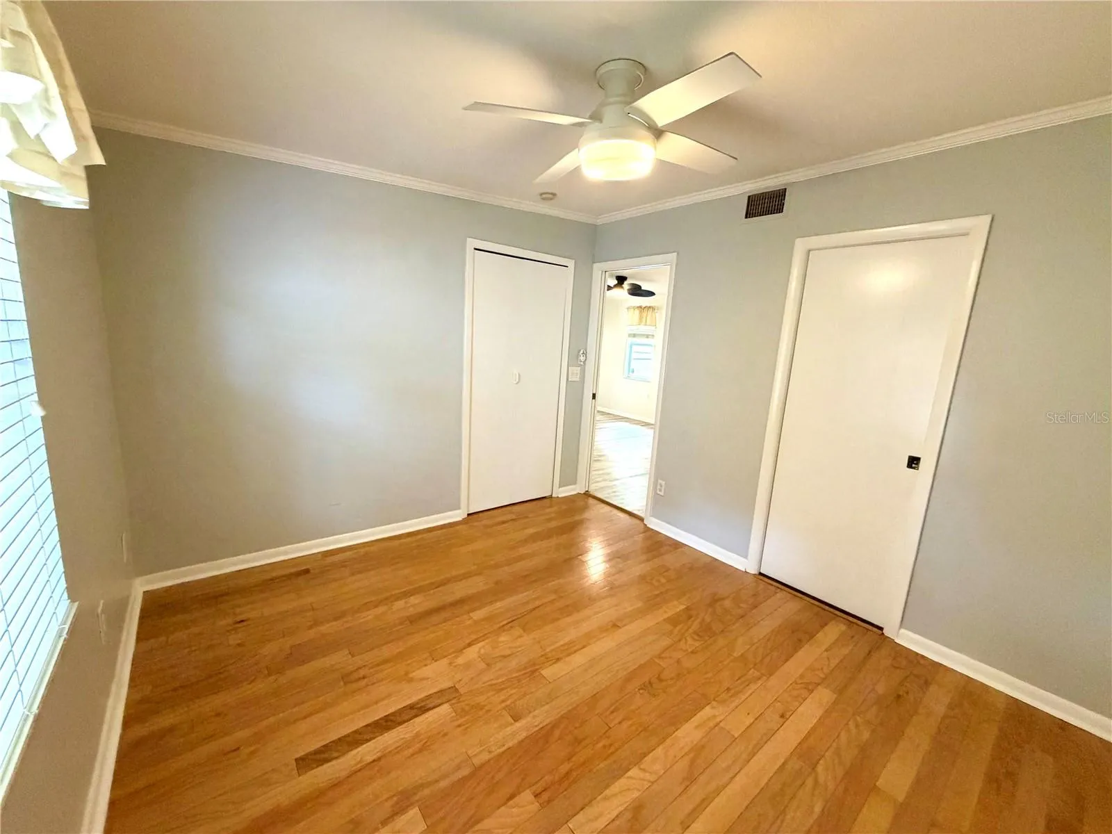 Main bedroom with full bath pocket door