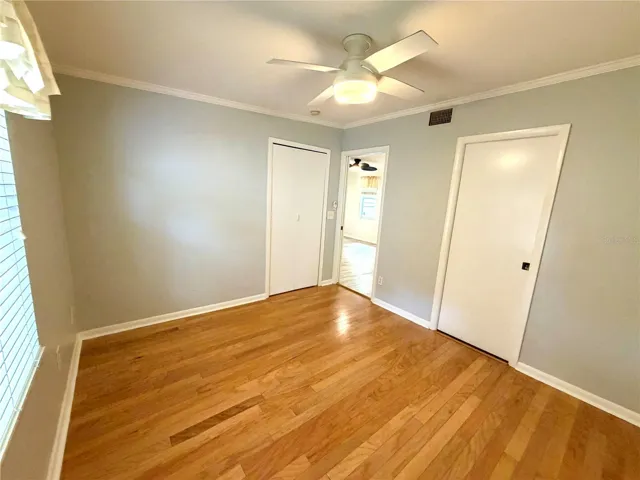 Main bedroom with full bath pocket door