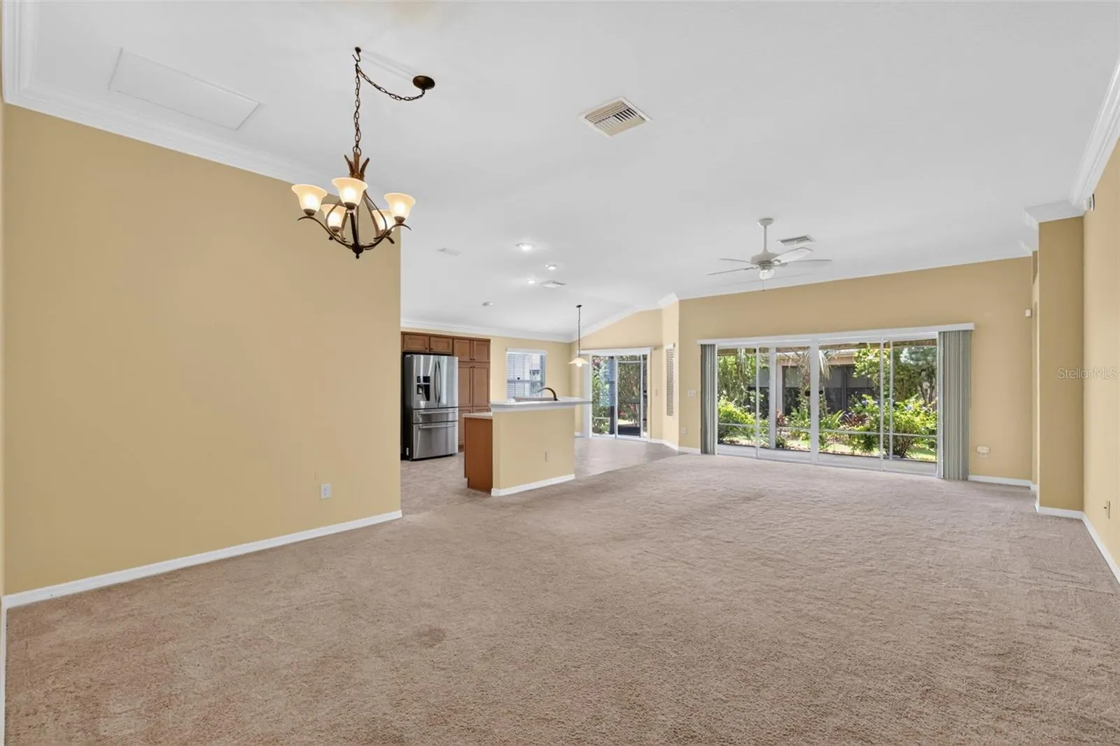 Kitchen, Dinette, Living, and Dining Rooms