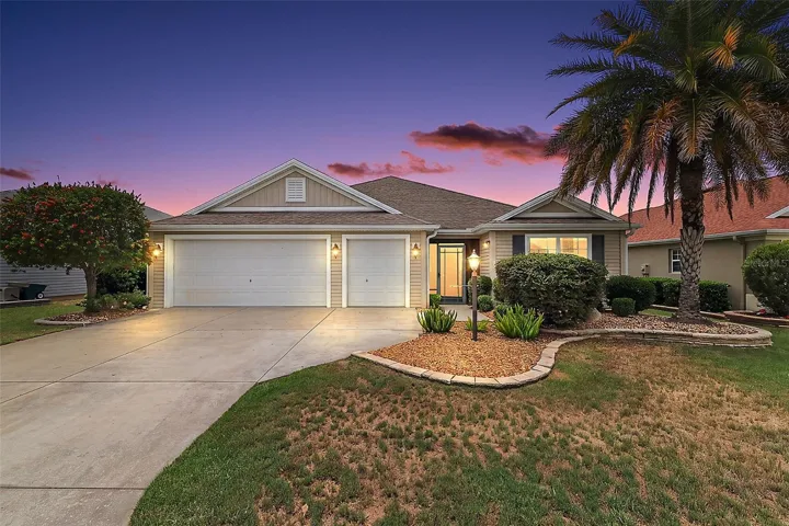 Twilight Front Elevation