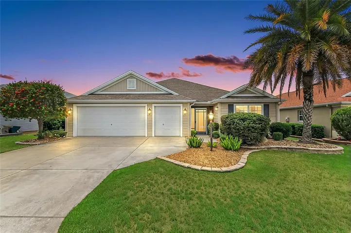 Twilight Front Elevation