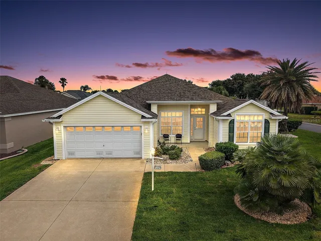 Twilight Front Elevation